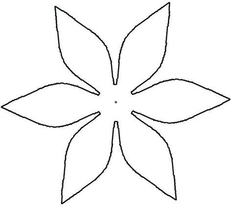 molde de petalas flores de papel diy modelos de flor de papel
