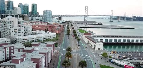 drone footage shows san francisco streets eerily deserted video mapped