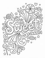 Volinski Sweets Outlines Mandala Doodle sketch template