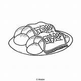 Challah Clipart Color Shabbos Clipground Waldereducation sketch template