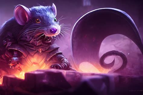 premium photo fabulous fantasy character rat art illustration