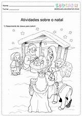Nascimento Colorir Cristo Atividades Imprimir sketch template