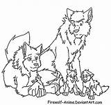 Wolf Family Coloring Pages Firewolf Pup Anime Cute Lineart Drawing Baby Wolves Deviantart Color Printable Getcolorings Getdrawings Omega Drawings Paintingvalley sketch template