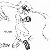 Splatoon Marie Callie Lineart sketch template