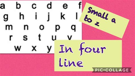 write small alphabet   lines  beginners  nursery