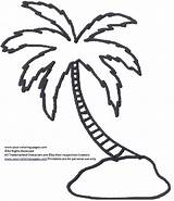Palm Tree Coloring Pages Coconut Drawing Trees Leaves Easy Line Date Sheet Color Getdrawings Printable Template Getcolorings Colorings sketch template