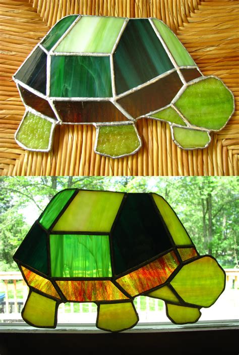 stained glass turtle  cgsomnium  deviantart