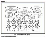 Coloring Encourage Biblewise Kids Fun Others Help sketch template