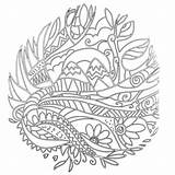 Coloring Pages Nature Adult sketch template