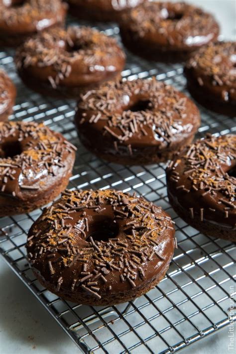 baked cayenne chocolate donuts the little epicurean