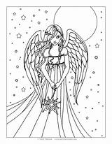 Angel Coloring Pages Printable Adults Color Adult Baby Kids Drawing Anime Print Harrison Molly Realistic Detailed Titanic Fairy Book Goodall sketch template