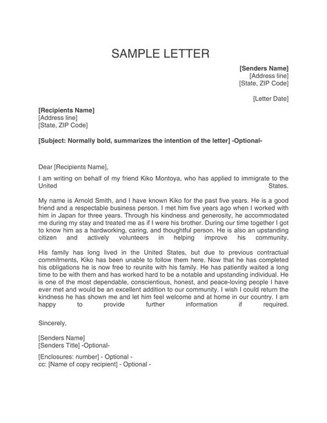 affidavit marriage immigration letter sample hq template documents