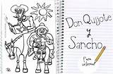 Quijote Sancho Panza Mancha Cervantes Manualidadesinfantiles sketch template