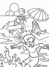 Coloring Summer Pages Fun Printable Seasons Kids Popular sketch template