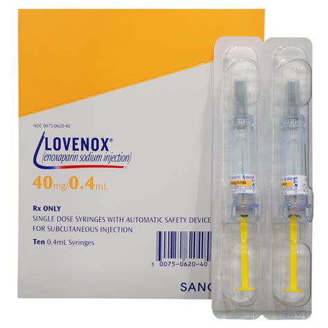lovenox mgml xml prefilled syringes avantis