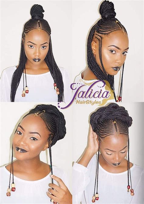 Straightup Side Front African Braids Hairstyles Natural Hair Styles