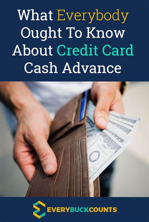 what everybody ought to know about credit card cash advance cash