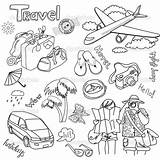 Travel Doodles Doodle Drawing Drawings Journal Traveling Bullet Illustration Sketch Vector Draw Sketches Inspiration Disegni Clipart Drawn Hand Book 123rf sketch template