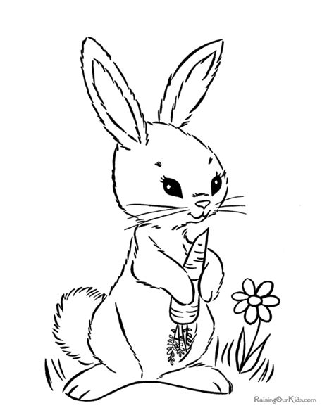 easter coloring book page