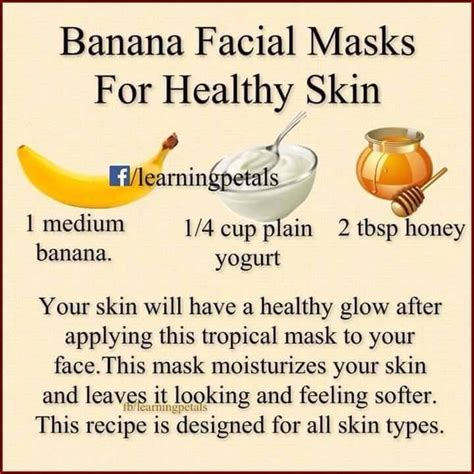 Banana Facial Mask Banana Facial Home Remedies For Skin Homemade