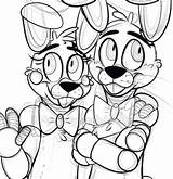 Bonnie Bon Pages Nights Five Fnaf Toy Coloring Bunny Colouring Freddy Sister Location Freddys Tumblr Naf Para Colorear Foxy Chica sketch template