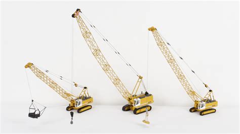 liebherr model track cranes lot     toy auction
