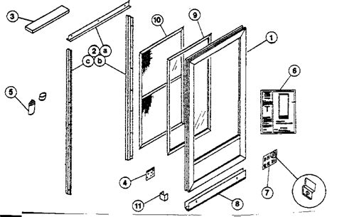 understanding sliding glass door parts diagram glass door ideas