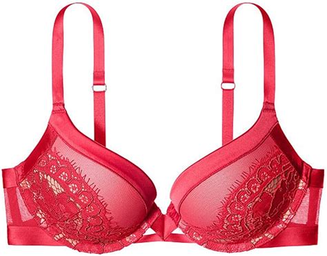 victoria s secret women s very sexy push up bra red nude 32b at