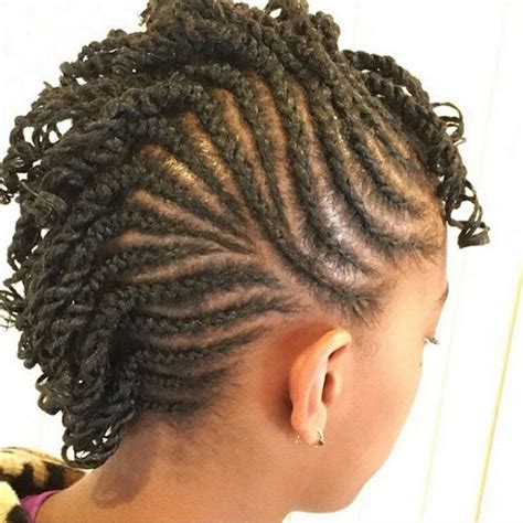 cornrow two strand twists hairstyle by dominique urban natural hair