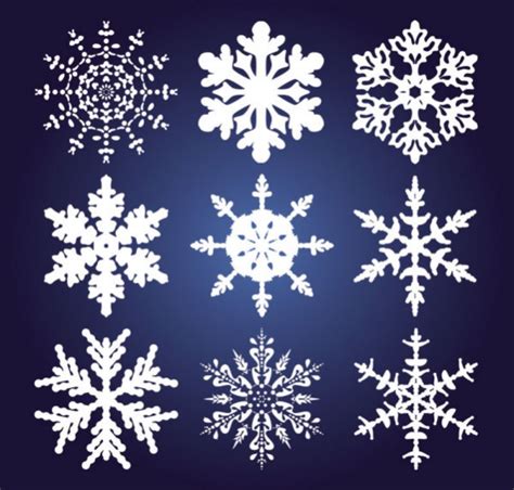 snowflake patterns  psd vector eps