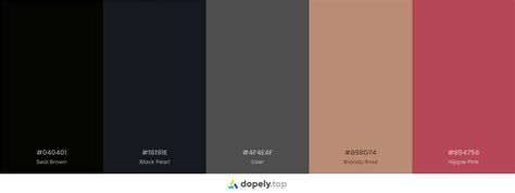 10 Black Color Palette Inspirations With Names Hex Codes Inside Colors