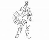 America Captain Pages Coloring sketch template