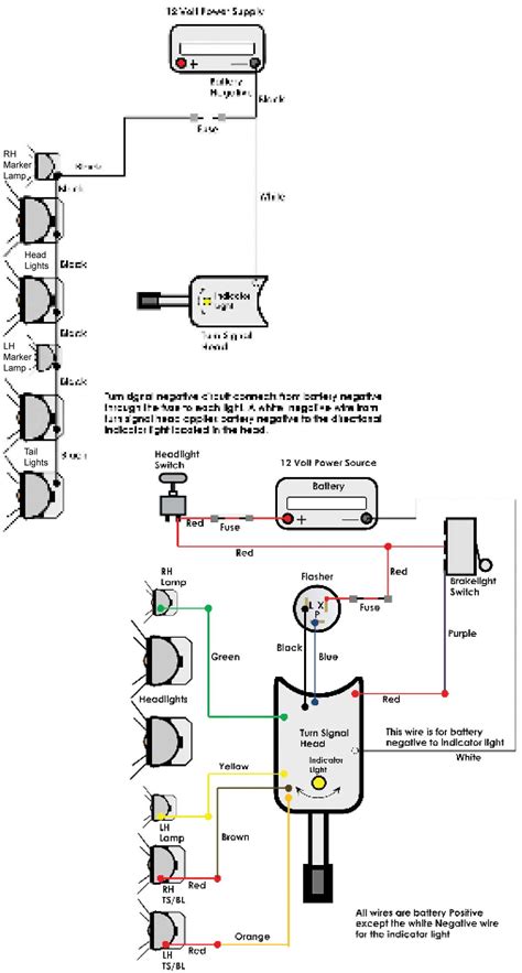 turn signal wiring diagrams  wire brake light turn signal wiring diagram