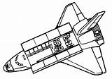 Shuttle Space Coloring Pages Getcolorings Getdrawings sketch template