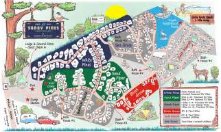 sandy pines campground map sandy pines camping