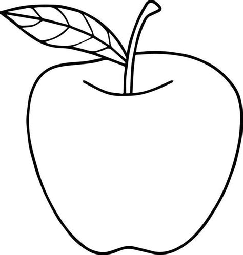 printable apple coloring pages  kids apple coloring pages