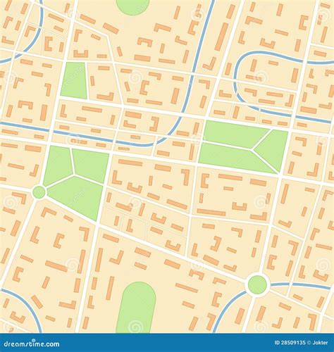 city map stock vector illustration  locality asphalt
