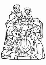 Dinner Coloring Family Pages Together Drawing Families Diner Sketch Color Getdrawings Printable Getcolorings Template Kids sketch template