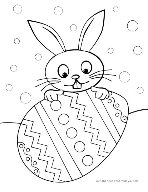 easter coloring pages sunshine  rainy days