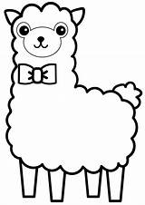 Alpaca Alpaka Llama Animados Goats Rams Lambs Sheeps Malvorlagen sketch template