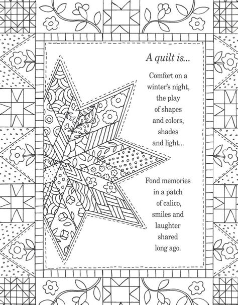 sketches  quilts coloring pages