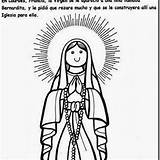 Virgen Lourdes sketch template