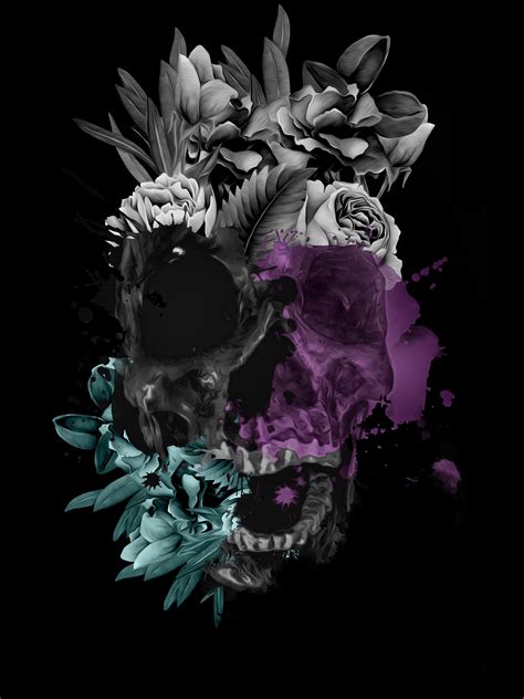 abstract skull  behance