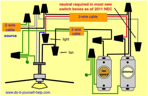 exhaust fan connection diagram