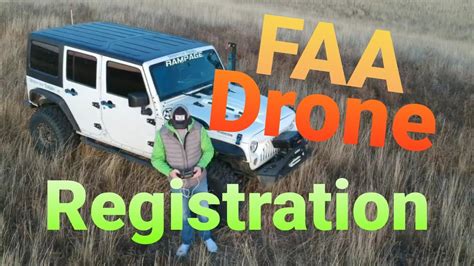 faa drone registration  youtube
