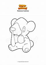 Pokemon Cubchoo Supercolored sketch template