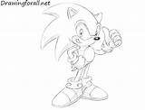 Sonic Draw Hedgehog Drawing Drawingforall Ayvazyan Stepan Tutorials Games Posted sketch template