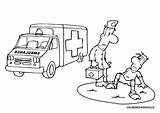 Coloring Pages Ambulance Paramedic Clipart Kids Popular Printable Library sketch template