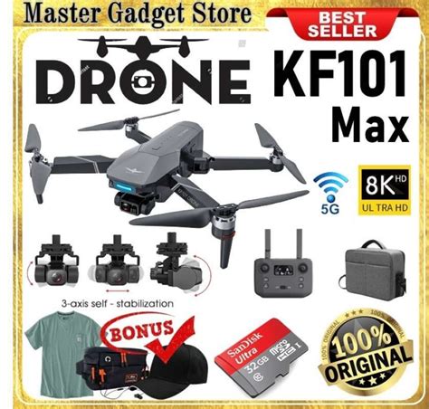 jual drone kf max  powerful brushless gps  wifi fpv axis eis gimbal  seller master