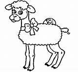 Lamb Coloring Coloringcrew sketch template